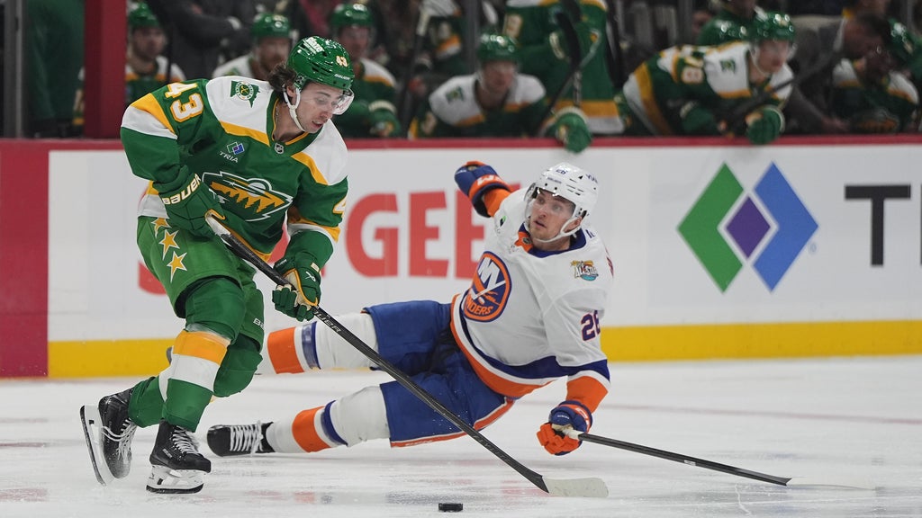 Schaefer scores his 2nd goal of the game in OT to lift Islanders past Wild, 4-3 — Maple Grove Sports news